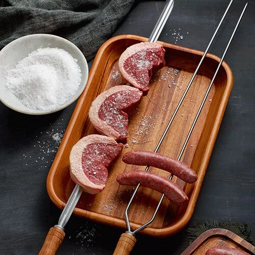 Tramontina 75cm Two Pronged BBQ Skewer 2 Tramontina 75cm Two Pronged BBQ Skewer - Image 2