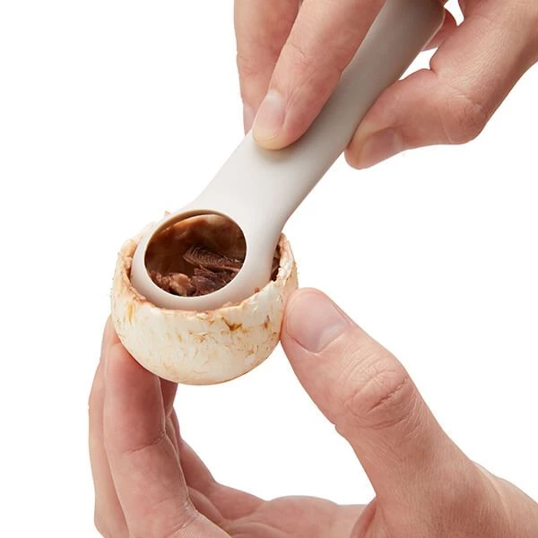 Chef'n Chef''n Mushroom Corer With Brush Taupe 5 Chef'n Chef''n Mushroom Corer With Brush Taupe - Image 5