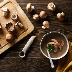 Chef'n Chef''n Mushroom Corer With Brush Taupe 11 Chef'n Chef''n Mushroom Corer With Brush Taupe -KITCHEN GADGETS Store 5273476E ChefN Mushroom Corer With Brush Taupe 5