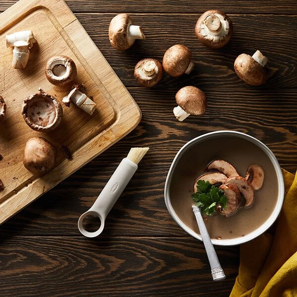 Chef'n Chef''n Mushroom Corer With Brush Taupe 6 Chef'n Chef''n Mushroom Corer With Brush Taupe - Image 6