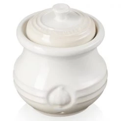 KITCHEN GADGETS Store -KITCHEN GADGETS Store 70832307160000 Le Creuset Stoneware Garlic Keeper Meringue 1 1