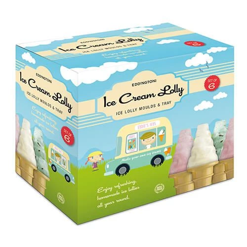 Eddingtons Set Of 6 Ice Cream Cone Lolly Moulds 2 Eddingtons Set Of 6 Ice Cream Cone Lolly Moulds - Image 2
