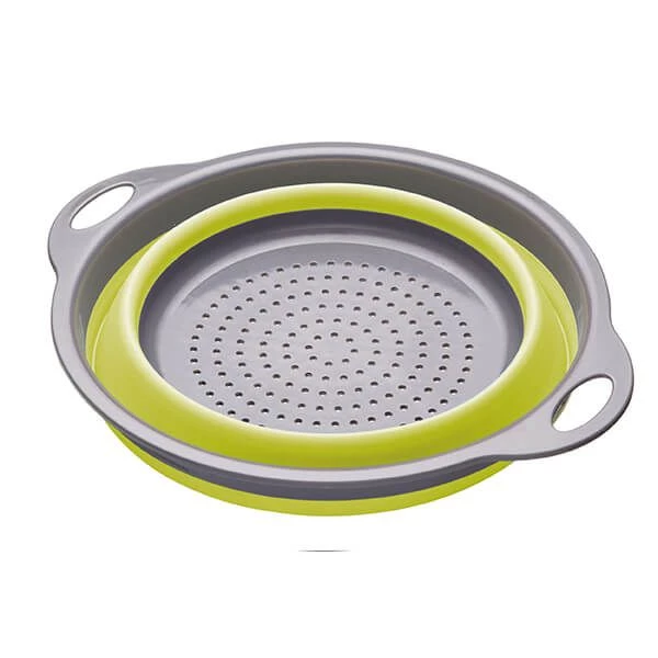 Colourworks Bright Green 24cm Collapsible Colander 2 Colourworks Bright Green 24cm Collapsible Colander - Image 2