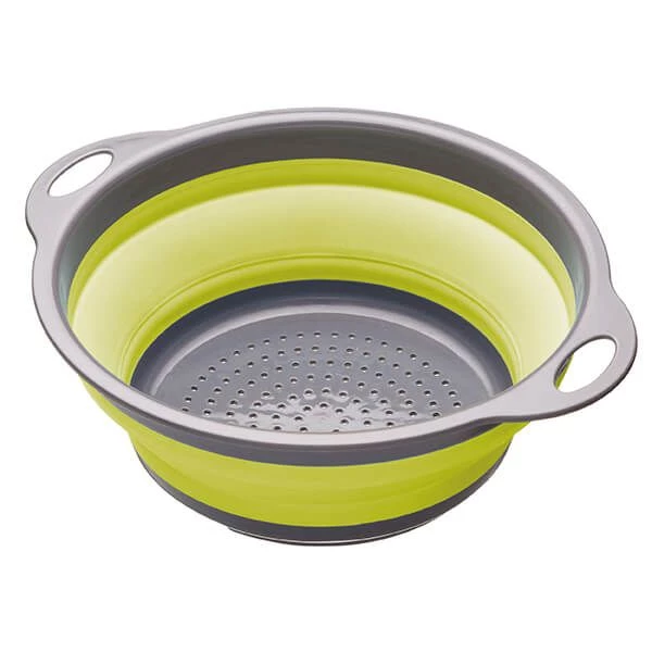 Colourworks Bright Green 24cm Collapsible Colander 1 Colourworks Bright Green 24cm Collapsible Colander