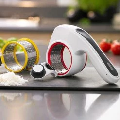 Zyliss Acid Etched Rotary Grater 7 Zyliss Acid Etched Rotary Grater -KITCHEN GADGETS Store E900011 Zyliss All Cheese Grater 3