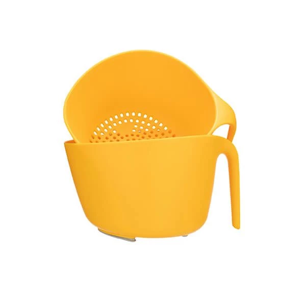 Fusion Twist Mixing Bowl & Colander Set Yellow 1 Fusion Twist Mixing Bowl & Colander Set Yellow