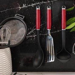 KitchenAid Stainless Steel Mesh Sieve Empire Red -KITCHEN GADGETS Store KAG161OHERE KitchenAid Stainless Steel Mesh Sieve Empire Red 4