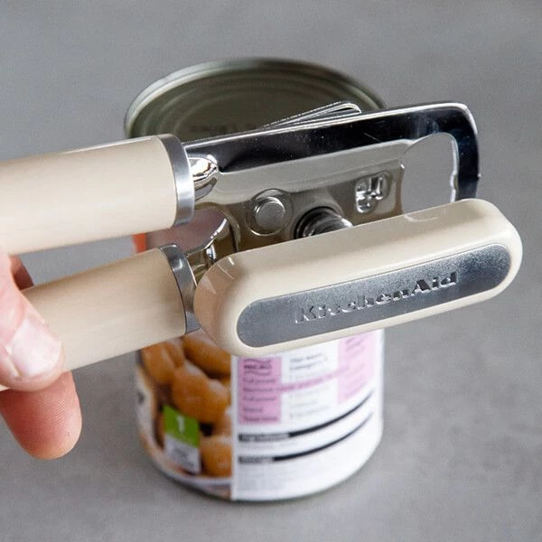 KitchenAid Stainless Steel Can And Bottle Opener Almond Cream 4 KitchenAid Stainless Steel Can And Bottle Opener Almond Cream - Image 4