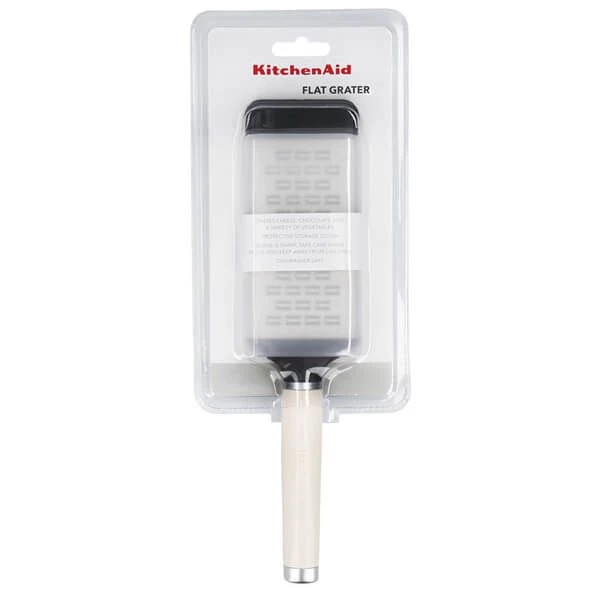 KitchenAid Etched Stainless Steel Two-Way Medium Cheese Grater Almond Cream 4 KitchenAid Etched Stainless Steel Two-Way Medium Cheese Grater Almond Cream - Image 4