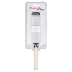 KitchenAid Etched Stainless Steel Two-Way Fine Cheese Grater Almond Cream 7 KitchenAid Etched Stainless Steel Two-Way Fine Cheese Grater Almond Cream -KITCHEN GADGETS Store KAG321OHACE KitchenAid Etched Stainless Steel Fine Cheese Grater Almond Cream 3