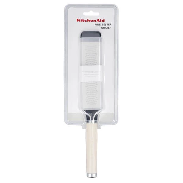 KitchenAid Etched Stainless Steel Two-Way Fine Cheese Grater Almond Cream 4 KitchenAid Etched Stainless Steel Two-Way Fine Cheese Grater Almond Cream - Image 4