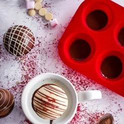 KitchenCraft Silicone Chocolate Sphere Mould -KITCHEN GADGETS Store KCCHOCBOMB KitchenCraft Silicone Chocolate Sphere Mould 2