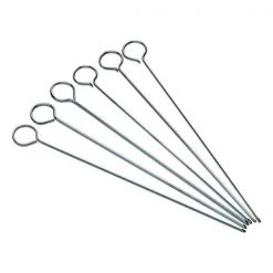 KitchenCraft Pack Of Six 20cm Flat Sided Skewers