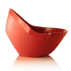 Zeal Drain & Serve Colander Red