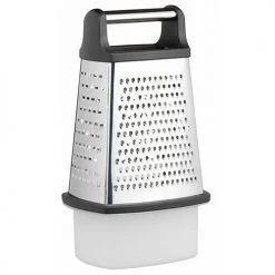 MasterClass Master Class Stainless Steel Four Sided Box Grater With Collecting Box 23cm