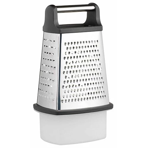 MasterClass Master Class Stainless Steel Four Sided Box Grater With Collecting Box 23cm 1 MasterClass Master Class Stainless Steel Four Sided Box Grater With Collecting Box 23cm