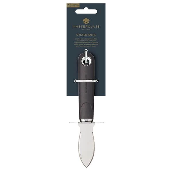 MasterClass Soft Grip Stainless Steel Oyster Knife 2 MasterClass Soft Grip Stainless Steel Oyster Knife - Image 2
