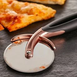 Stellar Soft Touch Copper Pizza Cutter -KITCHEN GADGETS Store SE16 Stellar Soft Touch Copper Pizza Cutter 2