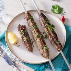 Spice Kitchen 53cm 8mm Wide Square Kebab Skewers For BBQ Or Tandoor -KITCHEN GADGETS Store SKSKEW Spice Kitchen Square Kebab Skewers 3