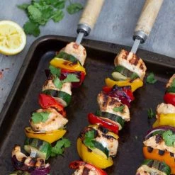 Spice Kitchen 53cm 8mm Wide Square Kebab Skewers For BBQ Or Tandoor -KITCHEN GADGETS Store SKSKEW Spice Kitchen Square Kebab Skewers 5