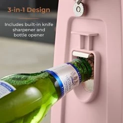 Tower Cavaletto Electric Can Opener Pink 8 Tower Cavaletto Electric Can Opener Pink -KITCHEN GADGETS Store T19031PNK Tower Cavaletto Can Opener Pink 2